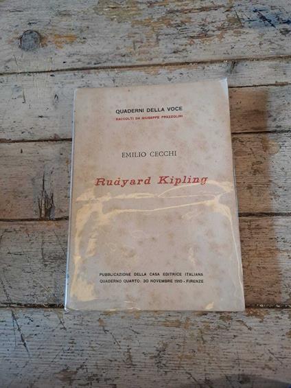 Rudyard Kipling - Emilio Cecchi - copertina