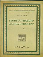 Studi di filosofia antica e moderna