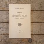 Antologia della Letteratura inglese, volume I & II