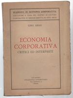 ECONOMIA CORPORATIVA critici ed interventi