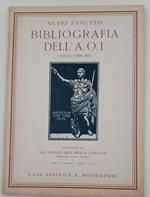 Gli Annali dell'Africa italiana-estratto- Bibliografia dell'A.O.I(anni 1935-39)- Anno III- vol. 1