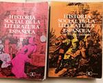 Historia social de la Literatura espanola-en lengua castellana , 2 voll