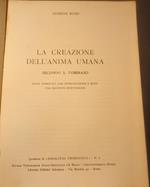 La creazione dell anima umana - secondo S. Tommaso