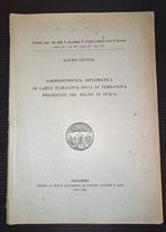 Corrispondenza diplomatica di Carlo d'Aragona duca di Terranova presidente del Regno di Sicilia