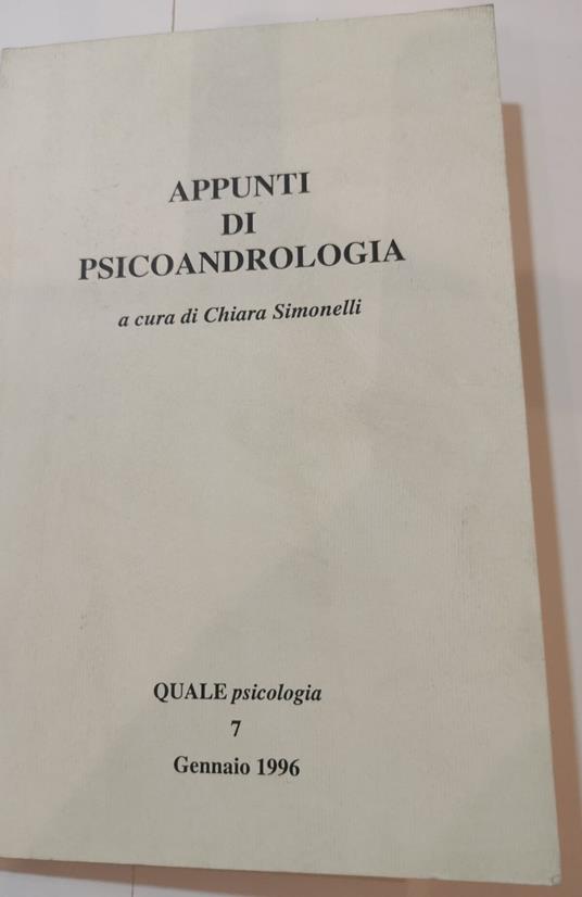 Appunti di Psicoandrologia - copertina