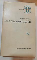 De la grammatologie