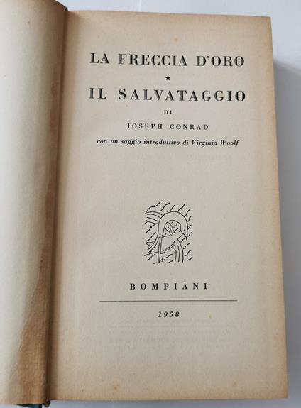 La freccia d'oro - Il salvataggio - Joseph Conrad - copertina