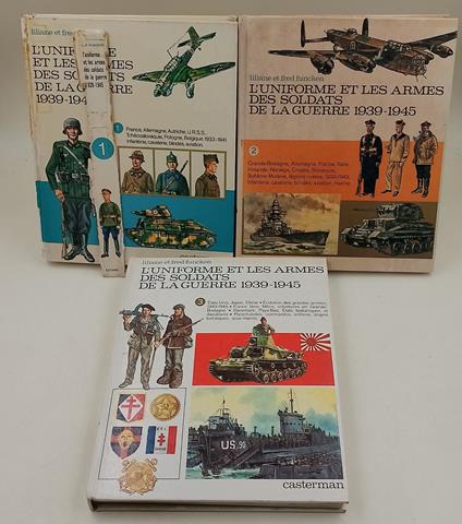 L' uniforme et les armes des soldates de la guerre 1939-1945- Voll. I-II-III - copertina