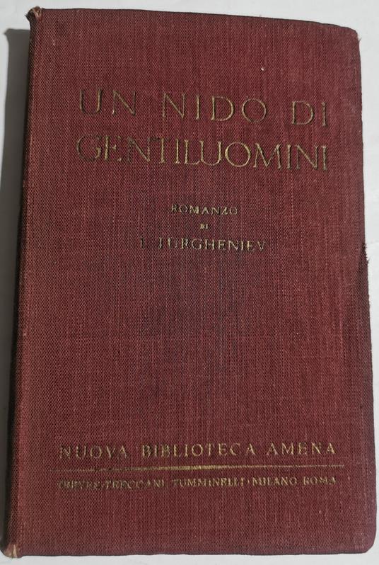 Un nido di gentiluomini - copertina