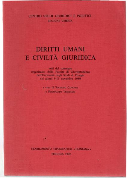 Diritti Umani e civiltà Giuridica - copertina