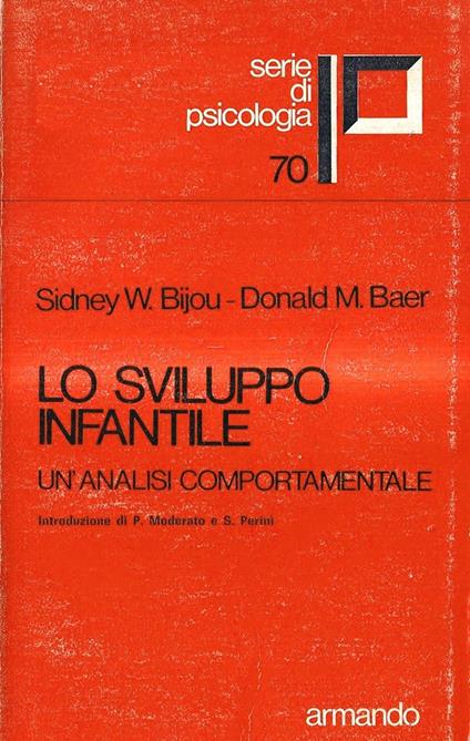 Lo sviluppo infantile. Un'analisi comportamentale - copertina