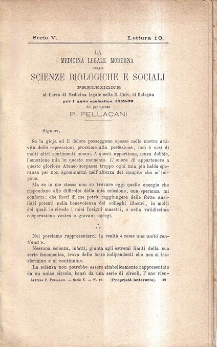 La medicina legale moderna nelle scienze biologiche e sociali - copertina