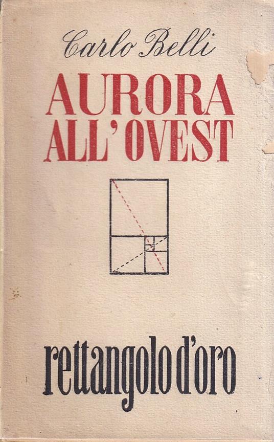 Aurora all'Ovest - Carlo Belli - copertina