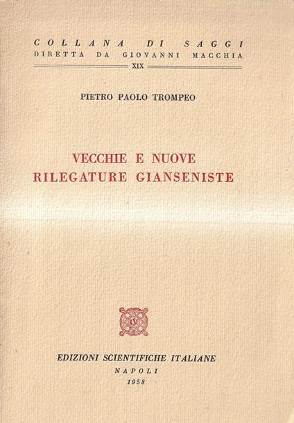 Vecchie e nuove rilegature gianseniste - copertina