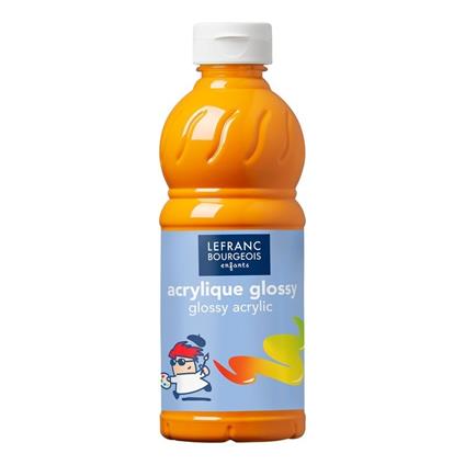 Acrilico Lefranc Enfants Glossy Giallo Brillante 500 Ml