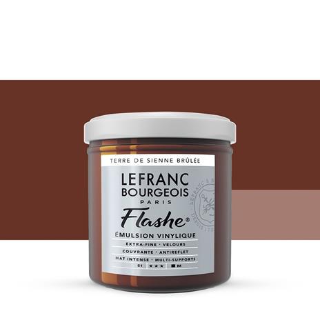 Acrilico Lefranc Flashe Colour 125ml -pot Burnt Sienna