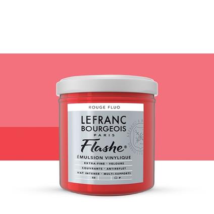 Acrilico Lefranc Flashe Colour 125ml -pot Fluorescent Red