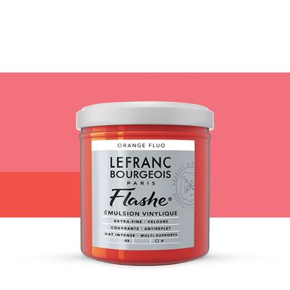 Acrilico Lefranc Flashe Colour 125ml -pot Fluorescent Orange