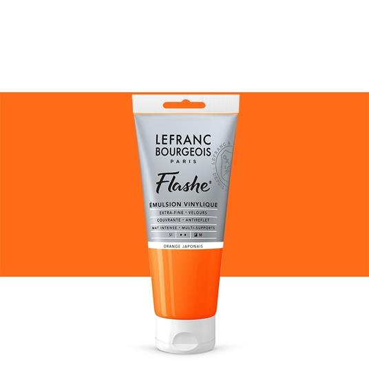 Acrilico Lefranc Flashe Colour 80ml – Japanese Orange