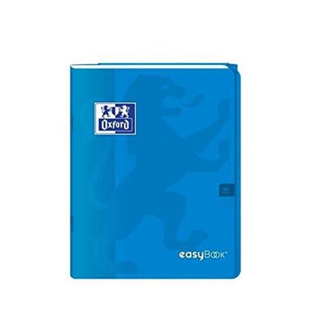 OXFORD Cahier Easybook agrafé 17 x 22 cm 96p seyes 90g Bleu
