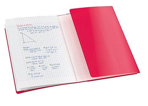 Oxford 400100049 Easybook quaderno spillati 24 x 32 cm 96 pagine 90 g Grandi seyès Rosso - 3