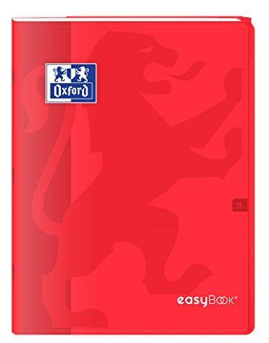 Oxford 400100049 Easybook quaderno spillati 24 x 32 cm 96 pagine 90 g Grandi seyès Rosso - 2