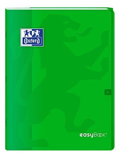 Oxford 400100061 Easybook quaderno spillati 24 x 32 cm 96 pagine 90 g Grandi seyès Verde