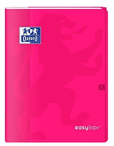 Oxford 400100062 Easybook quaderno spillati 24 x 32 cm 96 pagine 90 g Grandi seyès Rosa