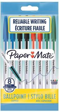 Penne gel con cappuccio Paper Mate PM Jiffy 0,5 mm Nero/Blu/Rosso