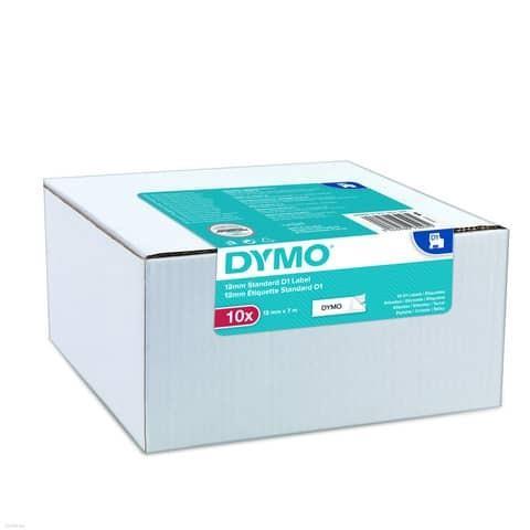 Nastro per etichettatrici Dymo D1 12 mm x 7 m nero/bianco Conf. 10 pezzi - 2093097 - 3