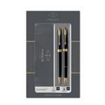 Gift set duo Parker Sonnet Black GT penna a sfera M + penna stilografica F inchiostro blu – 2093371