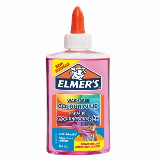 Elmer's Colla Liquida Colore ROSA TRANSLUCIDO. Flacone da 147 ml - 5