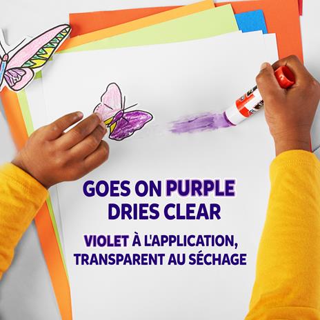 Colla stick Elmer's Disapperaing Purple, lavabile e a misura di bambino 22g, 1 Pezz0 - 2