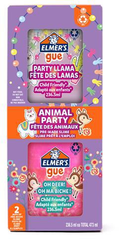 Elmer's Gue - slime già fatto - Confezione "Party" contenente 2 barattoli