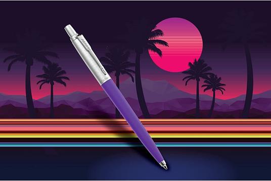 Penna Jotter 80' Retrowave - Rosso vermiglio e Viola indaco in Blister da 2 penne - 2