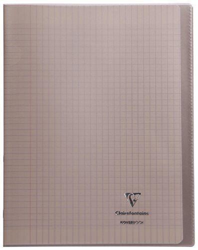 Clairefontaine Koverbookpique polypro transparent Gris 24x32cm 96p seyès