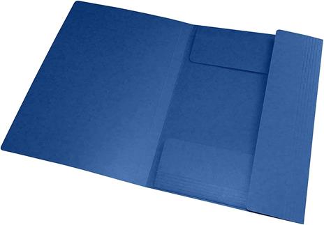 Oxford - Top File+, confezione di 10 cartelline portadocumenti a 3 lembi, formato A4, chiusura con elastico, colori assortiti - 3
