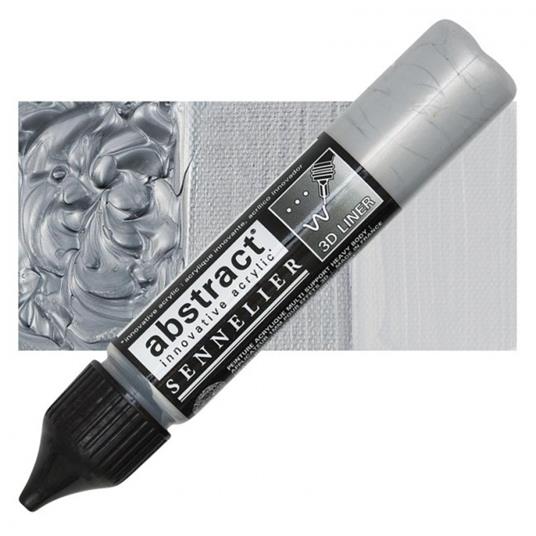 Pennarello Acrilico Abstract 3d Liner 27 Ml Argento Iridiscente