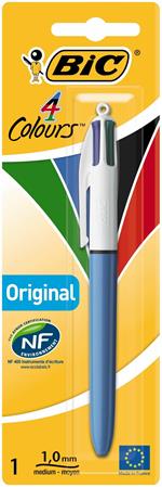 BIC 802077 Penna retrattile a clip Nero, Blu, Verde, Rosso 1 pezzo(i)