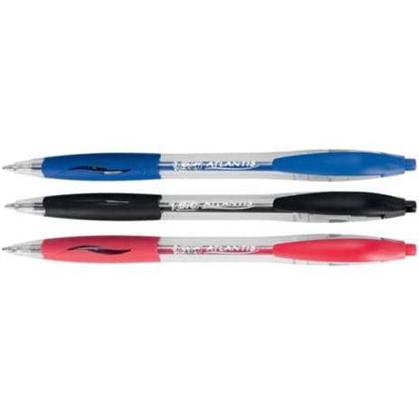 Penna a sfera a scatto Atlantis Classic NF M – blu - 2