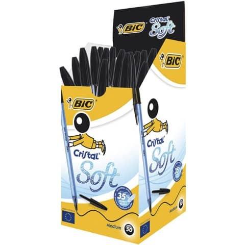 Penna a sfera Cristal Soft M – nero - 4