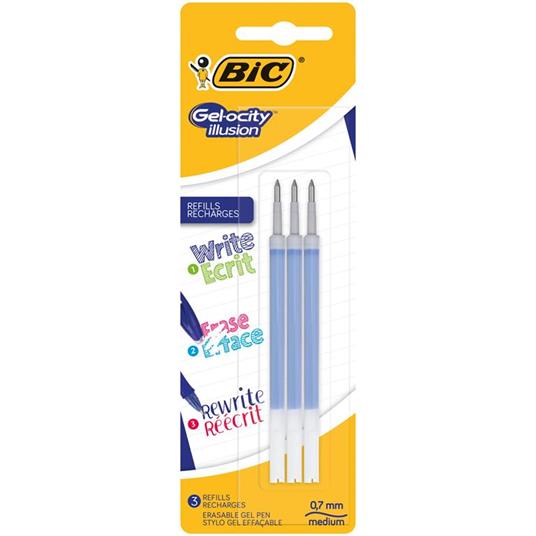 BIC Refill inchiostro cancellabile Gelocity Illusion blu 3 pezzi - 2