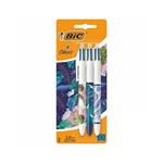 Penna Bic 4 Colours Botanicalpack 3Pz