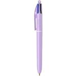 Penna a sfera a scatto BIC 4 Colours Pastel – conf. 12 pezzi – colori assortiti – 517320