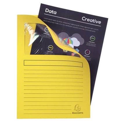 Cartelline con finestra Exacompta Forever® A4 cartoncino 120 g/m² giallo conf. da 100 - 50109E