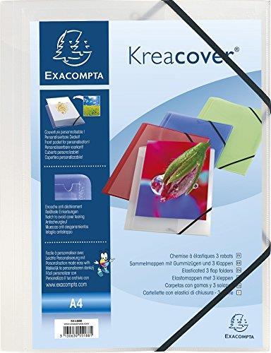 Chemise a Elastiques 3 Rabats Polypropylene Opaque Krea Cover - A4