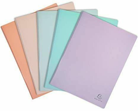 Portalistino A4 Exacompta da 30 buste Colori Assortiti Acquarello