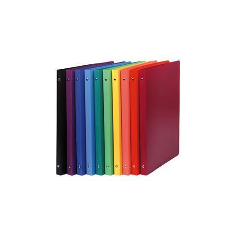 Classeur 4 Anneaux 30 Mm Polypropylene Opaque 10 Couleurs Assorties - A4 Maxi