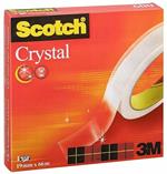 3M Post-it. Nastro Adesivo Supertrasparente Scotch Crystal Clear In Scatola 19mmx66m