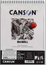 Canson Album The Wall A4+ 30 Fogli 200 Gr/mq Cm. 21x31 Spiralato Lato Corto